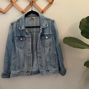 Slouchy light wash denim jacket